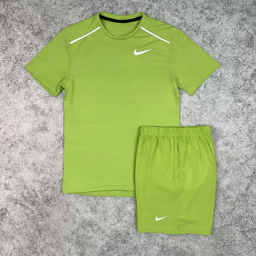 Ensemble Nike MILER - Vert Citron