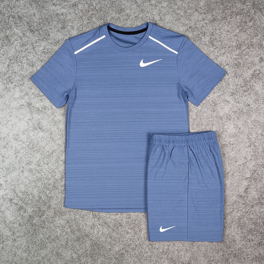 Ensemble Nike MILER - Bleu Acier